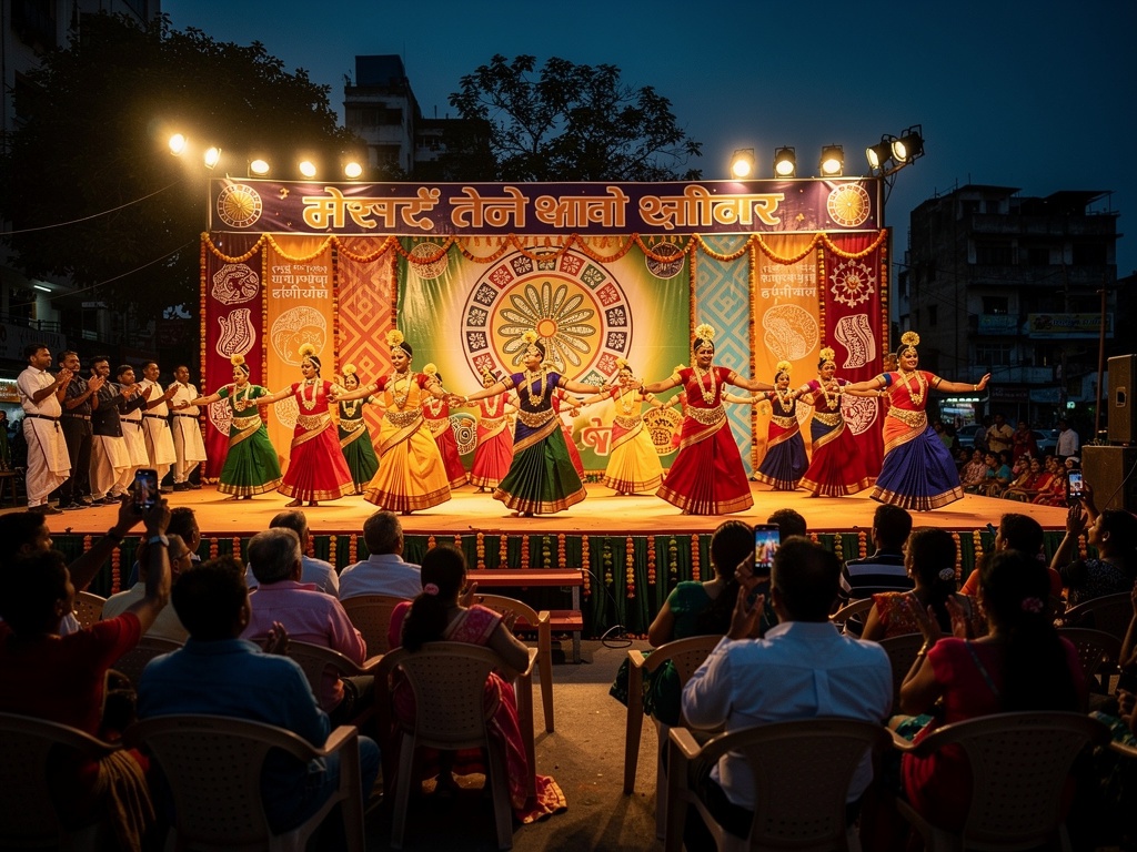 Marathi cultural celebration stage